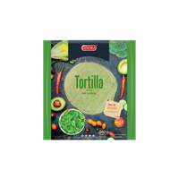 Sandra Tortilla pszenna o smaku szpinakowym 240 g (4 x 60 g)