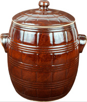 Beczka kamionka - z pokrywką - 4,5 L