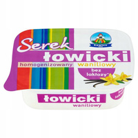 Łowicz Serek homogenizowany bez laktozy waniliowy z laską wanilii 150g