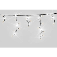 Kurtyna sople FLESZ 200 LED biały ciepły/biały zimny flesz z dodatkowym gniazdkiem na zewnątrz 9,6M dekoracji