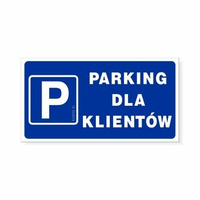 KORFED Parking dla klientów tabliczka x 1 szt.