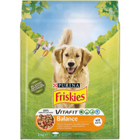 Friskies 5 Promises Balance Karma dla dorosłych psów z mieszanką kurczaka wołowiny i warzywami 3 kg