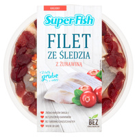 SuperFish Filety ze śledzia & żurawina 200 g