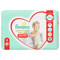 Pampers Premium Care Pieluchomajtki, Rozmiar 4, 38 Sztuk, 9kg-15kg