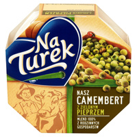 NaTurek Ser pleśniowy camembert z zielonym pieprzem 120 g