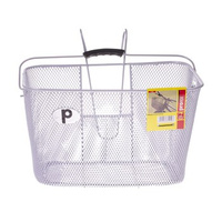 Koszyk na kierownice 30x42x37 srebrny