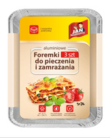 Jan Niezbędny Foremki aluminiowe pieczenie i zamrażanie 3szt