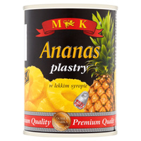 MK Ananas plastry w lekkim syropie 565 g