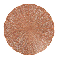 Mata stołowa pvc 38 cm okrągła miedziana Glamour Ambition