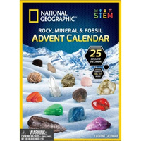 National Geographic Kalendarz Adwentowy 2022 z kamieniami, skałami i skamielinami