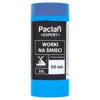 Paclan Expert Worki na śmieci z taśmą ściągającą 35 l 50 sztuk