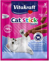 Vitakraft CAT STICK MINI 3 szt flądra/omega 3 dla kota