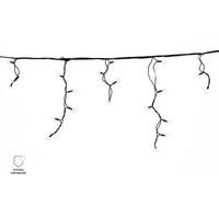 Kurtyna sople 200 LED biały zimny z dodatkowym gniazdkiem na zewnątrz, 9,6M dekoracji