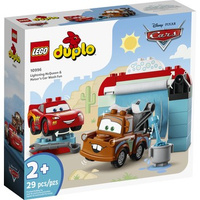 Klocki LEGO DUPLO Disney TM 10996 Zygzak McQueen i Złomek — myjnia