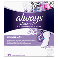 Always Discreet Normal Wkładki na nietrzymanie moczu x44, do stosowania przy nietrzymaniu moczu