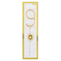 Złota cyfra 9  7,5 cm