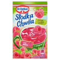 Dr Oetker Słodka Chwila Kisiel z kawałkami owoców smak malina 31,5g