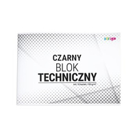 STRIGO blok techniczny A4 10 kartek czarny  190g/m2