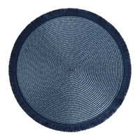 Mata stołowa pvc 38 cm okrągła ciemnoniebieska Hawai Ambition