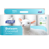 Lambi Balsam Coconut Papier toaletowy 8 rolek