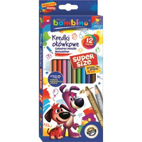 Bambino kredki ołówkowe SUPER SIZE 12 kolorów