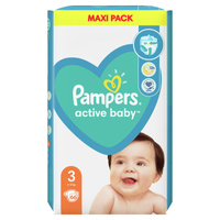 Pampers Active Baby, rozmiar 3, 66 pieluszek, 6kg-10kg