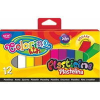 Plastelina kwadratowa Colorino 12 kolorów