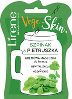 Lirene Vege Skin Kremowa maseczka do twarzy szpinak & pietruszka 9 ml