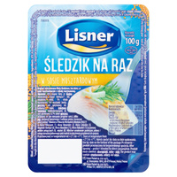 Lisner Śledzik na raz w sosie musztardowym 100 g