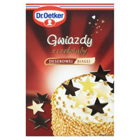 Dr. Oetker Gwiazdy z czekolady deserowej i białej 20 g (12 sztuk)