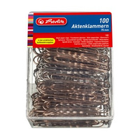 Spinacze metalowe 100 szt Herlitz 75 mm