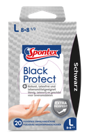 Spontex Black Protect 20 szt L rękawice nitrylowe