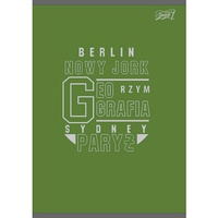 Unipap zeszyt okładka laminowana A5, 60 kartek, krata, geografia ze ściągą COLLEGE
