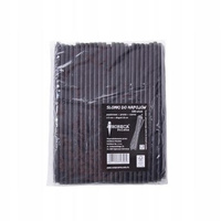 Słomki papierowe czarne proste -opakowanie 100szt HORECA POLSKA