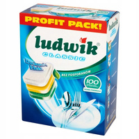 Ludwik Classic Lemon Tabletki do zmywarek 1,8 kg (100 sztuk)