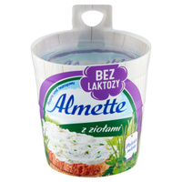 Almette Puszysty serek twarogowy z ziołami bez laktozy 150 g