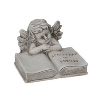 EM&EM Figura cementowa Anioł 18,5x17,5x13cm
