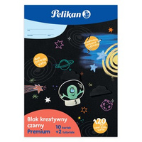 Pelikan Blok kreatywny czarny premium A4 10 kartek