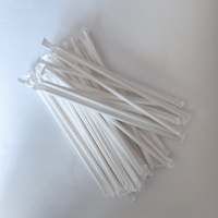 Słomki papierowe 6/200 mm indywidualnie pakowane opakowanie 500 szt Horeca Polska