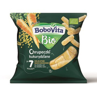 BoboVita Bio Chrupeczki kukurydziane delikatnie marchewkowe po 7 miesiącu 20g