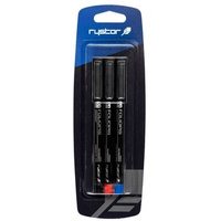 Foliopis FM-10 3szt. mix kolorów blister Rystor