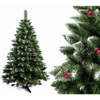 Choinka sosna Himalaya śnieżona z czerwoną jarzębiną 220 CM