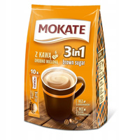 Mokate 3in1 Brown Sugar Rozpuszczalny napój kawowy w proszku 170 g (10 x 17 g)