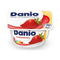 Danio Serek homogenizowany truskawkowy 130 g