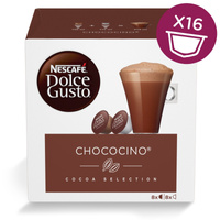 Nescafé Dolce Gusto Chococino Czekolada i mleko w kapsułkach 256 g (8 x 16 g i 8 x 16 g)