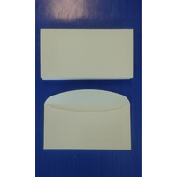 Koperta K6 (54x104mm), biała 80g, couvertic, bez poddruku, do wizytówek, karton zawiera 50 szt.