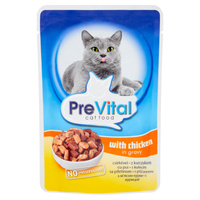 PreVital Karma dla kotów z kurczakiem w sosie 100 g