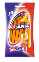 Polsilver 2 Maszynki do golenia z podwójnym ostrzem 10 sztuk