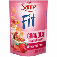 Sante Fit Granola truskawka & malina 300 g