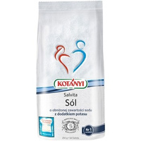 Kotányi Salvita Sól o obniżonej zawartości sodu z dodatkiem potasu 250 g